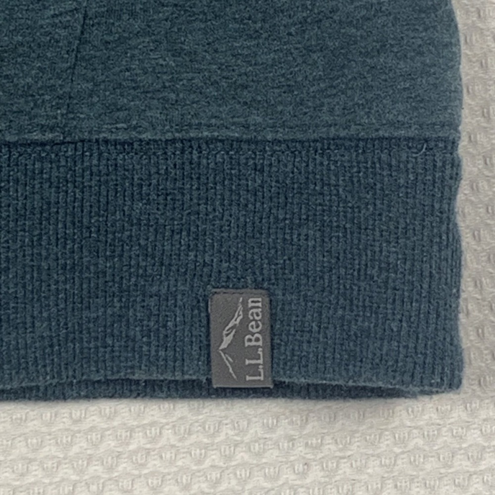 L.L. Bean Comfort Camp Hoodie Womens M Teal Graphic Mountain Pullover 505617 - Picture 9 of 16